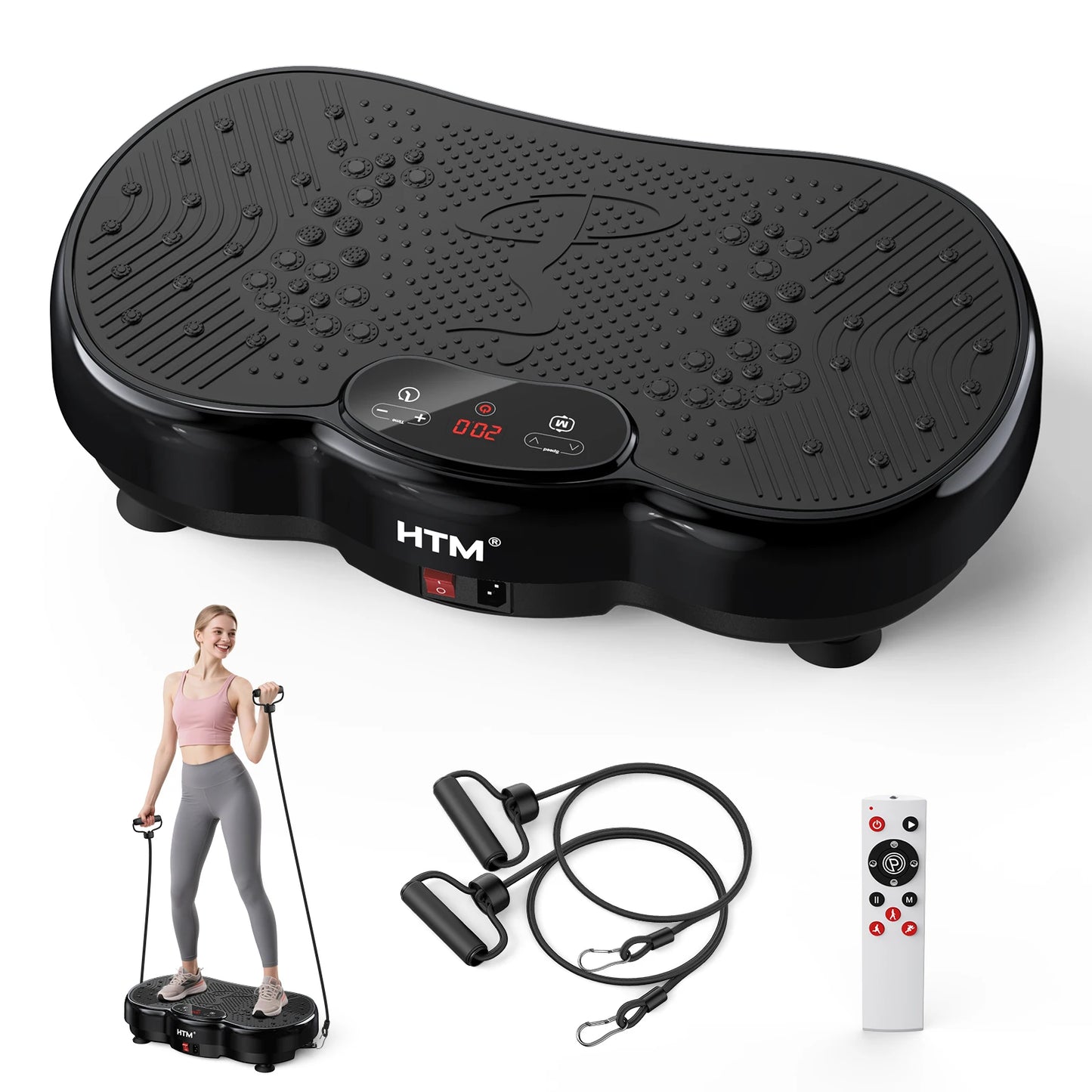 Vibration Exercise Plate Machine Full Body Shaker 120 levels Adjustable Speed Weight Loss Fat Shaking Machines Workout Portable Fitness Equipment