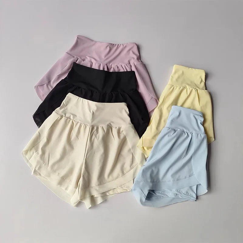 Women's 2in1 Quick Dry Mesh Shorts For Yoga And Running