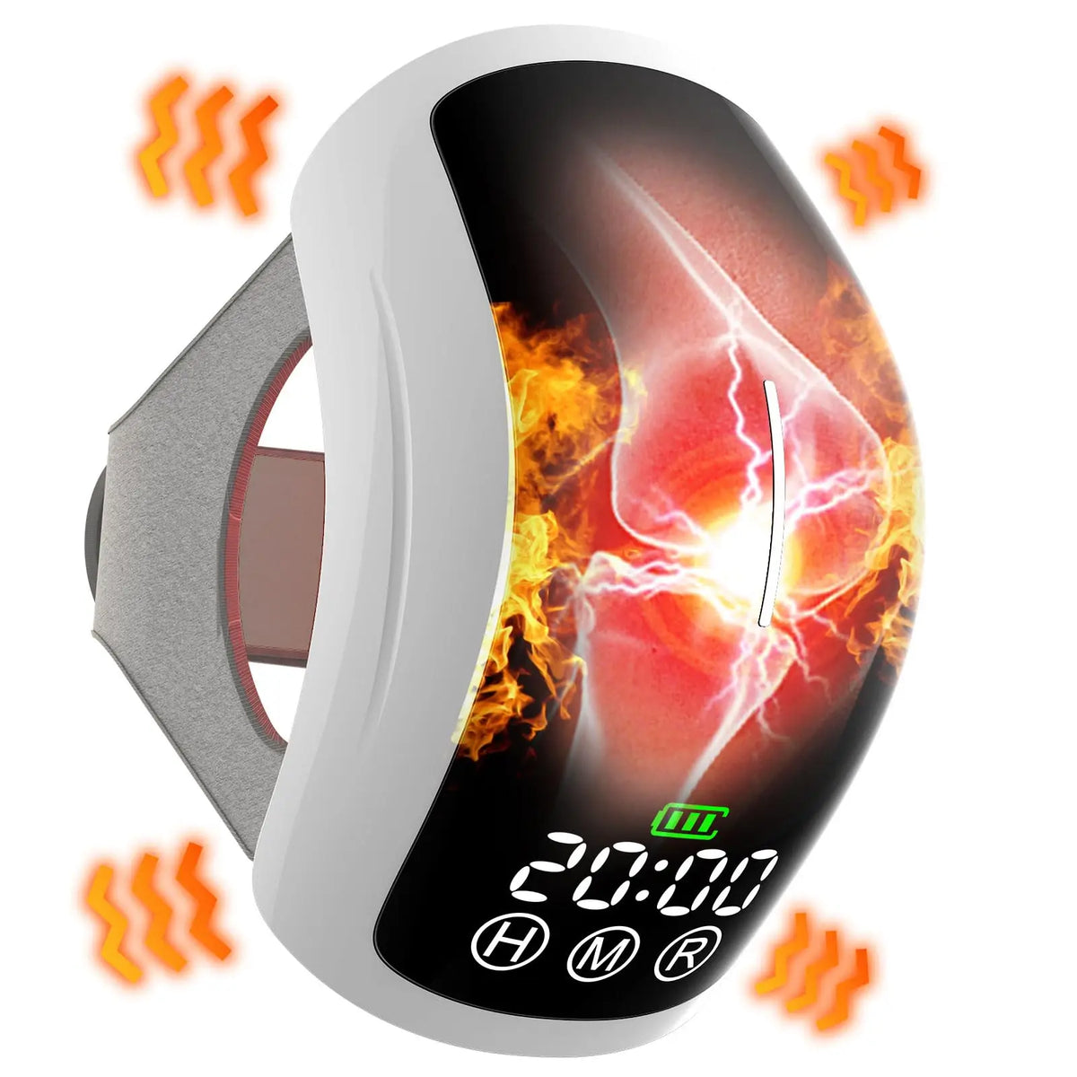 Electric Heated Knee Massager 210 Pieces Infrared Light Therapy Intelligent Vibration Heating Pad for Knee Pain Relief Joint Muscle Injury Recovery Portable Leg Care Brace Personal Health Relaxation Massager Device