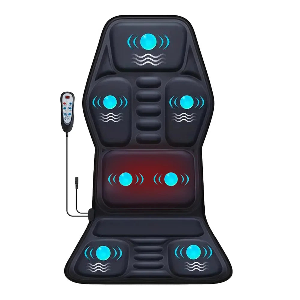 HIMOUTA Electric Back Massager Full Body Chair Cushion Heated