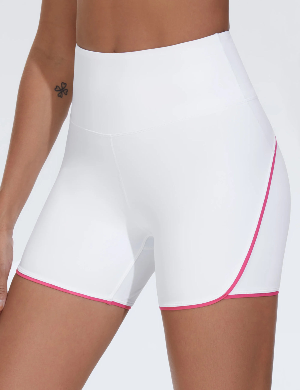 The Gym People Womens High Waist Workout Shorts With Dolphin Split