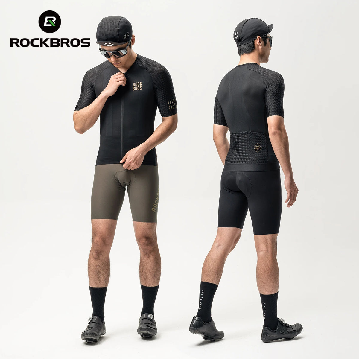 Rockbros Men Cycling Jersey Quick Dry Breathable Athletic Top