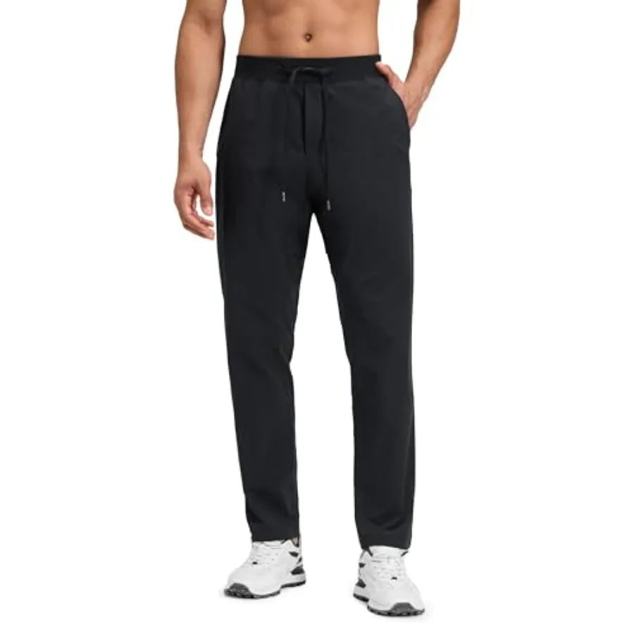 CRZ YOGA Workout Motion Pants for Men 30" - Quick Dry Sweat-Wicking Athletic Casual Daily Joggers Trouser with Pockets