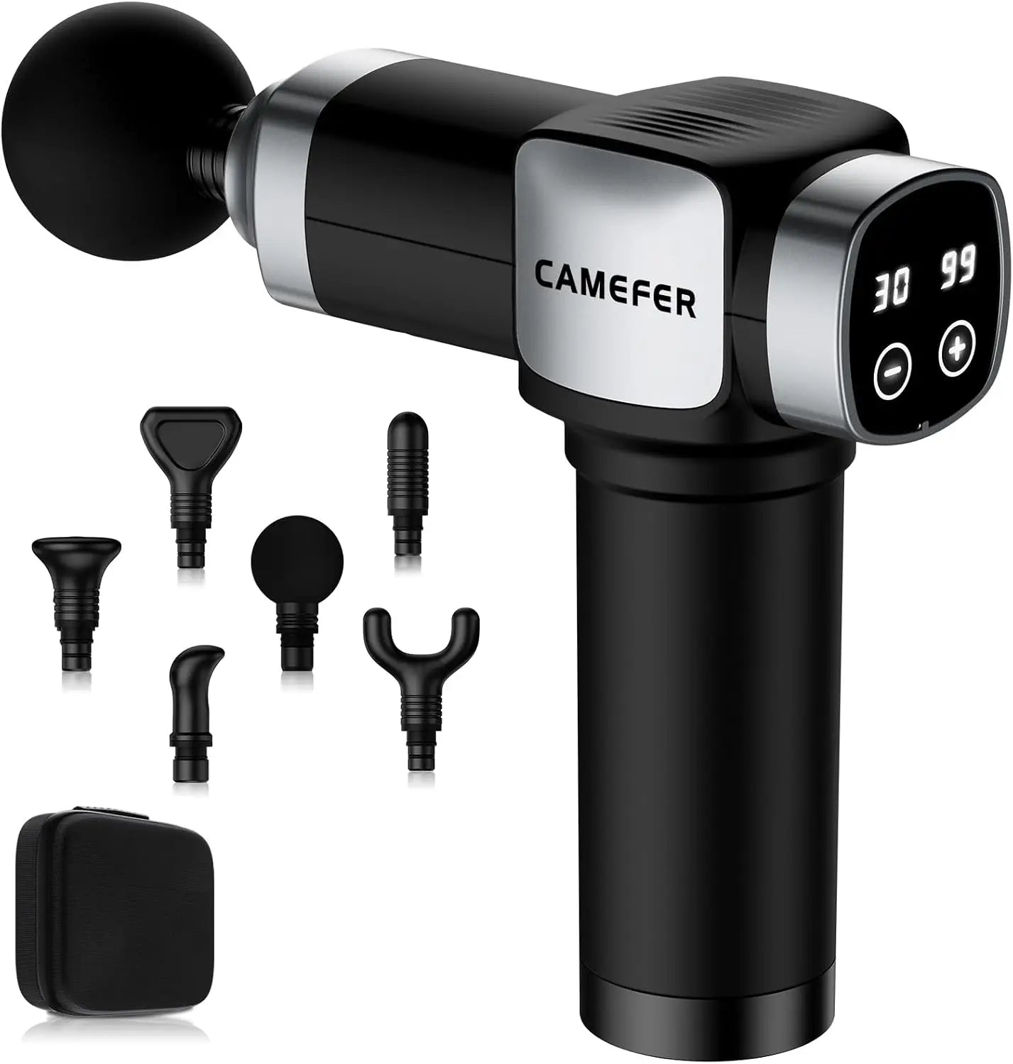 Deep Tissue Massage Gun With 30 Speeds And 6 Attachments