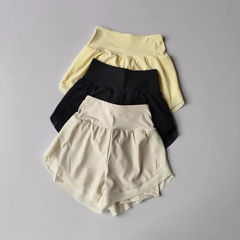 Women's 2in1 Quick Dry Mesh Shorts For Yoga And Running