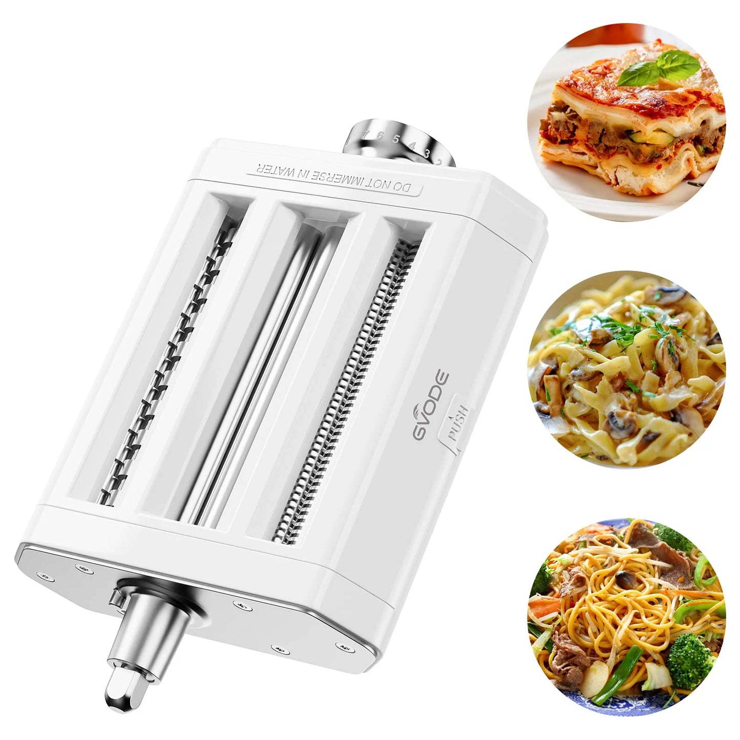 GVODE 3 In 1 Pasta Maker KitchenAid Spaghetti Fettuccine Cutter