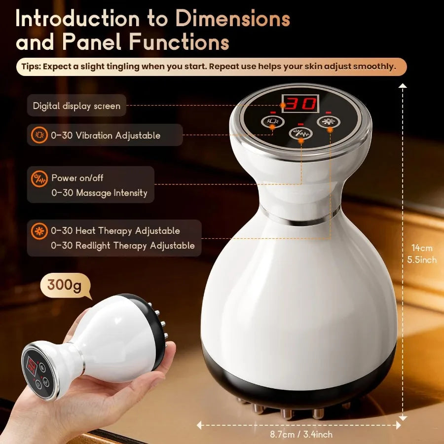 YAO HUI HUANG Lymphatic Drainage Massager Microcurrent Red Light