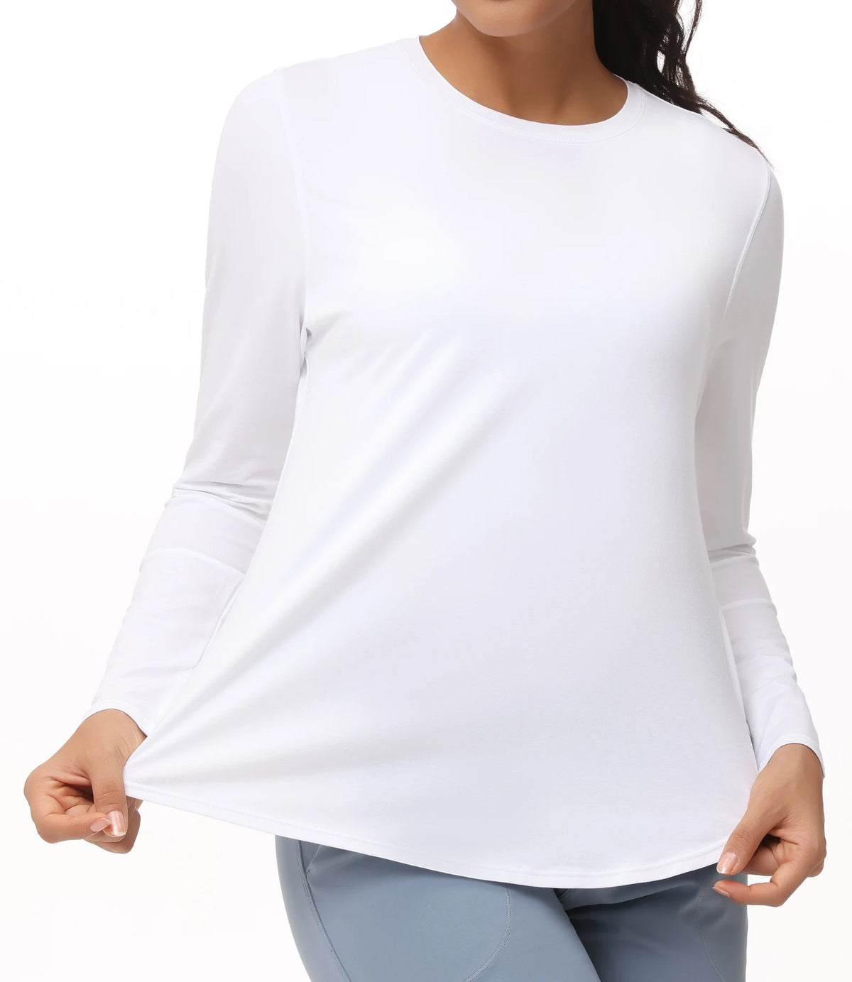 The Gym People Women's Long Sleeve Thumb Hole Yoga Shirt