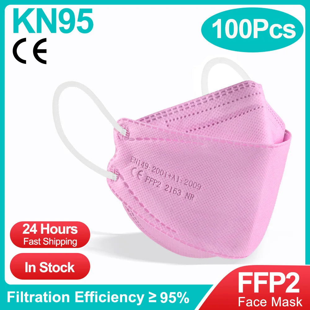 YUKUI KN95 FFP2 KF94 Face Mask CE Certified Disposable Masks