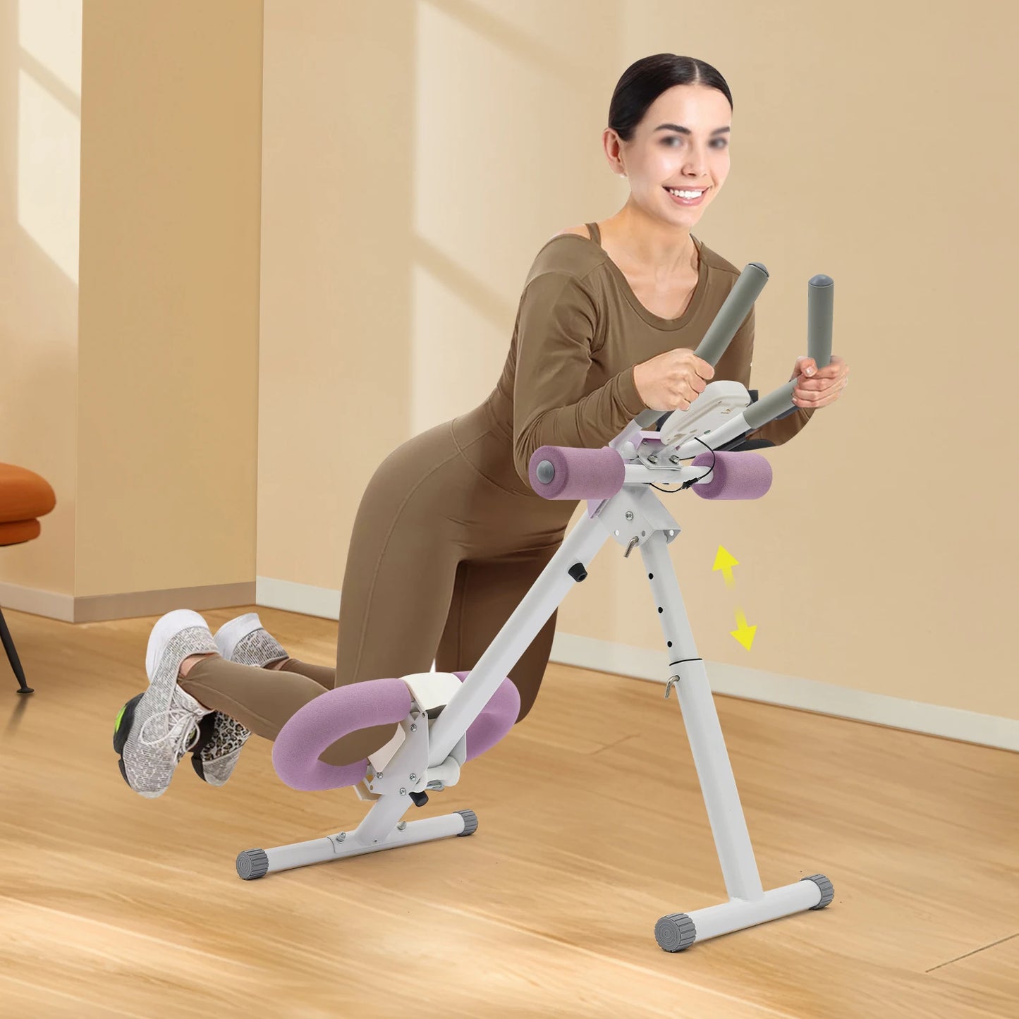 Foldable Abdominal Exerciser Machine For Home Office Gym