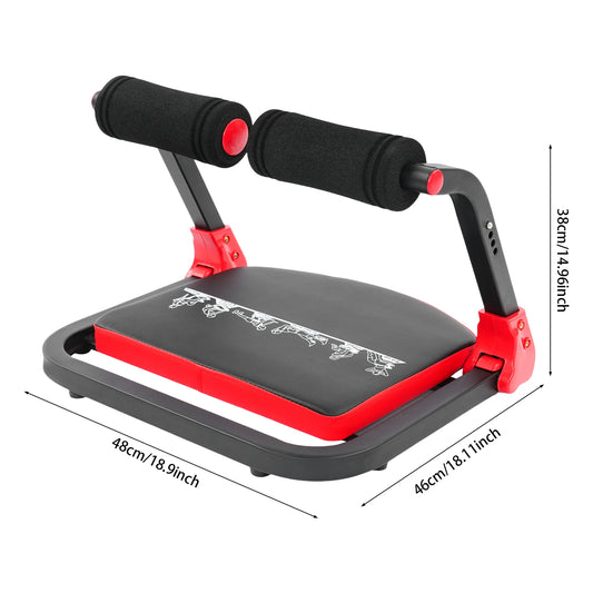 Foldable Abdominal Exerciser With Adjustable Intensity For Home Gym