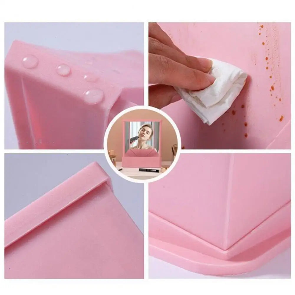 Non-Reversing Vanity Makeup Mirror Tabletop Real Reflections Beauty Mirror
