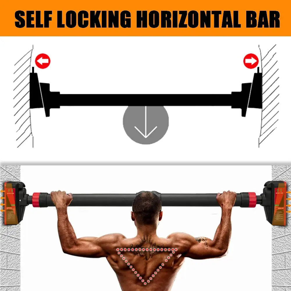 Heavy Duty Adjustable Doorway Pull Up Bar With Level Meter