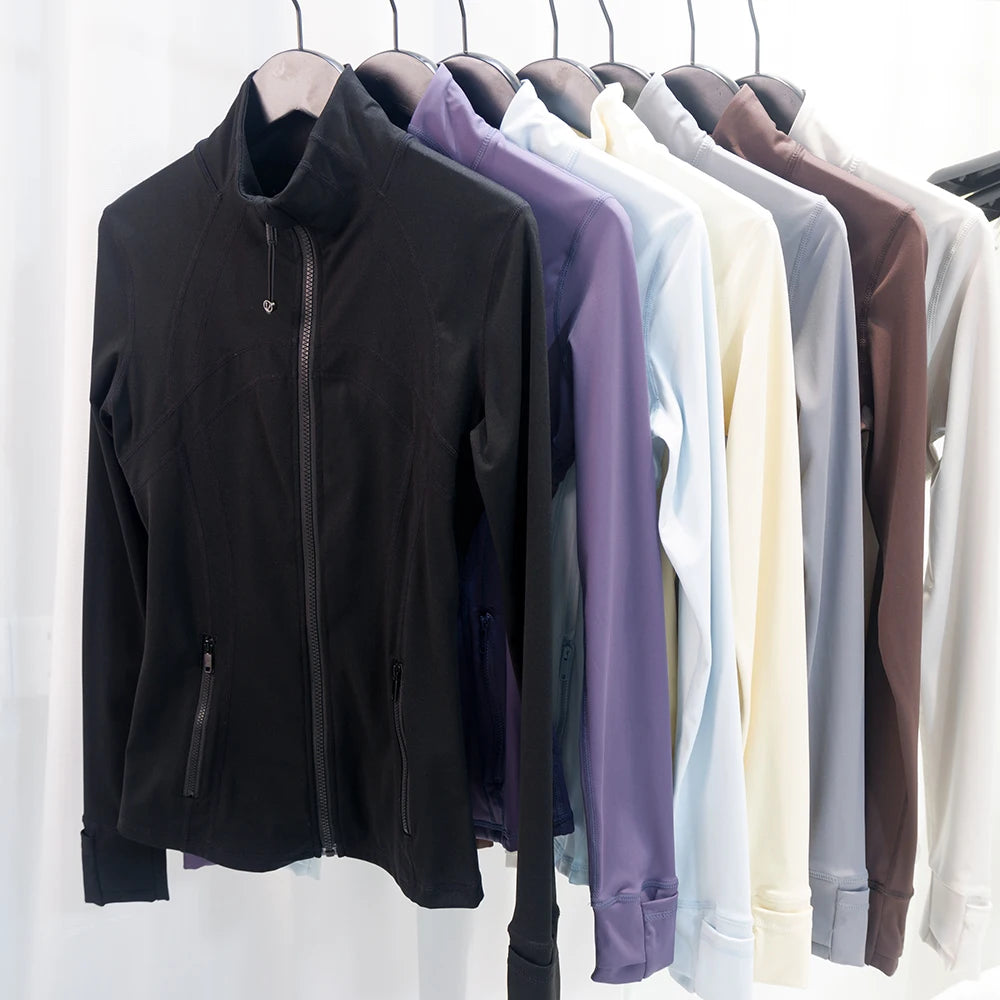 Lulu Flora Stand Collar Jacket For Yoga Outdoor Quick Dry