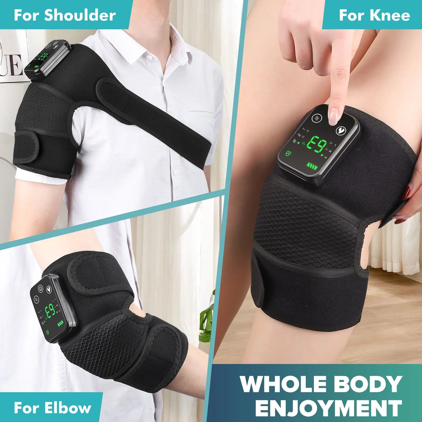 Hailicare Knee Heating Massager With Thermal Pad For Joint Pain Relief