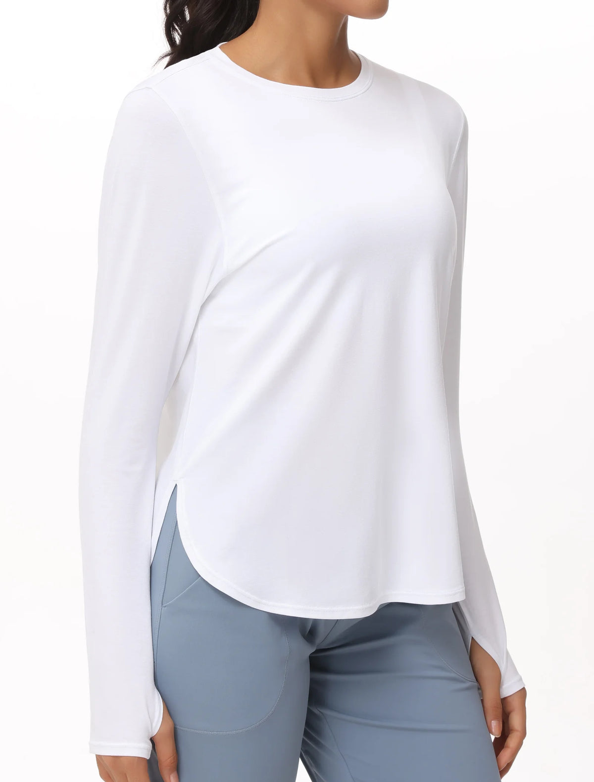 The Gym People Women's Long Sleeve Thumb Hole Yoga Shirt