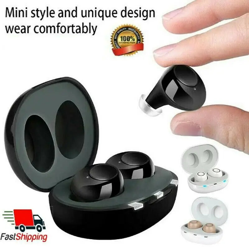 JINGHAO Digital In-Ear Hearing Aid Amplifier With USB Rechargeable