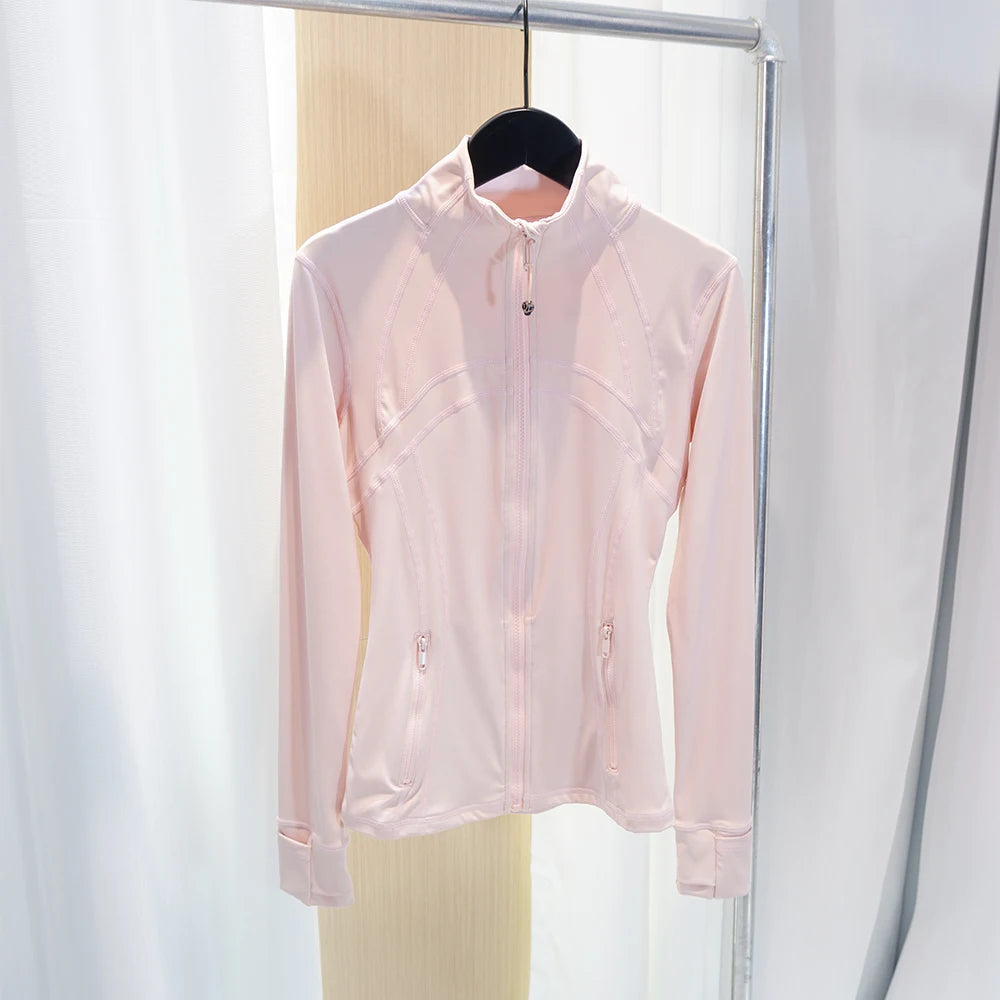 Lulu Flora Stand Collar Jacket For Yoga Outdoor Quick Dry