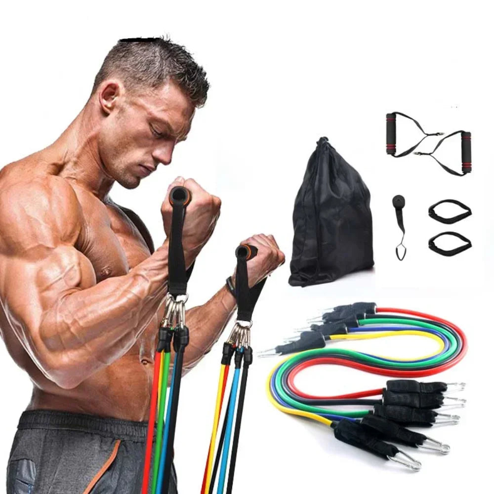 Multifunction Fitness Tension Rope Set for Abdomen and Arm Training