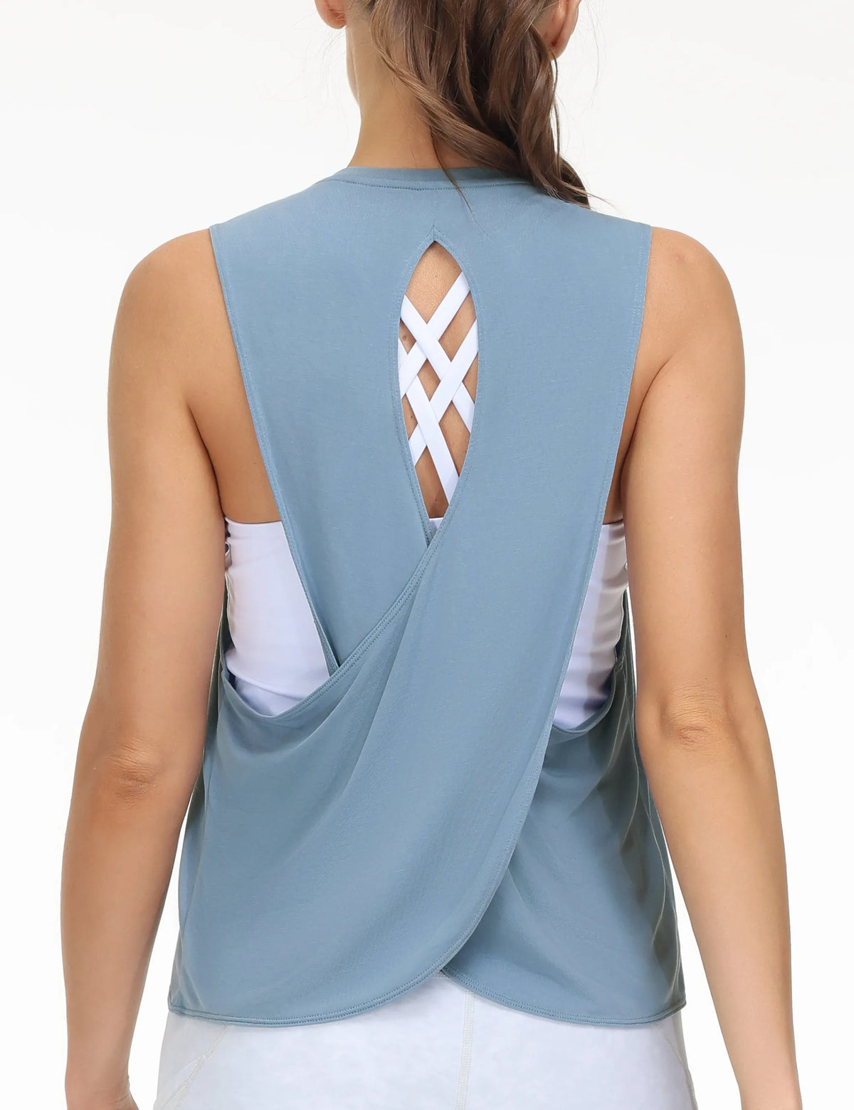 The Gym People Women Cross Back Breathable Yoga Workout Tank