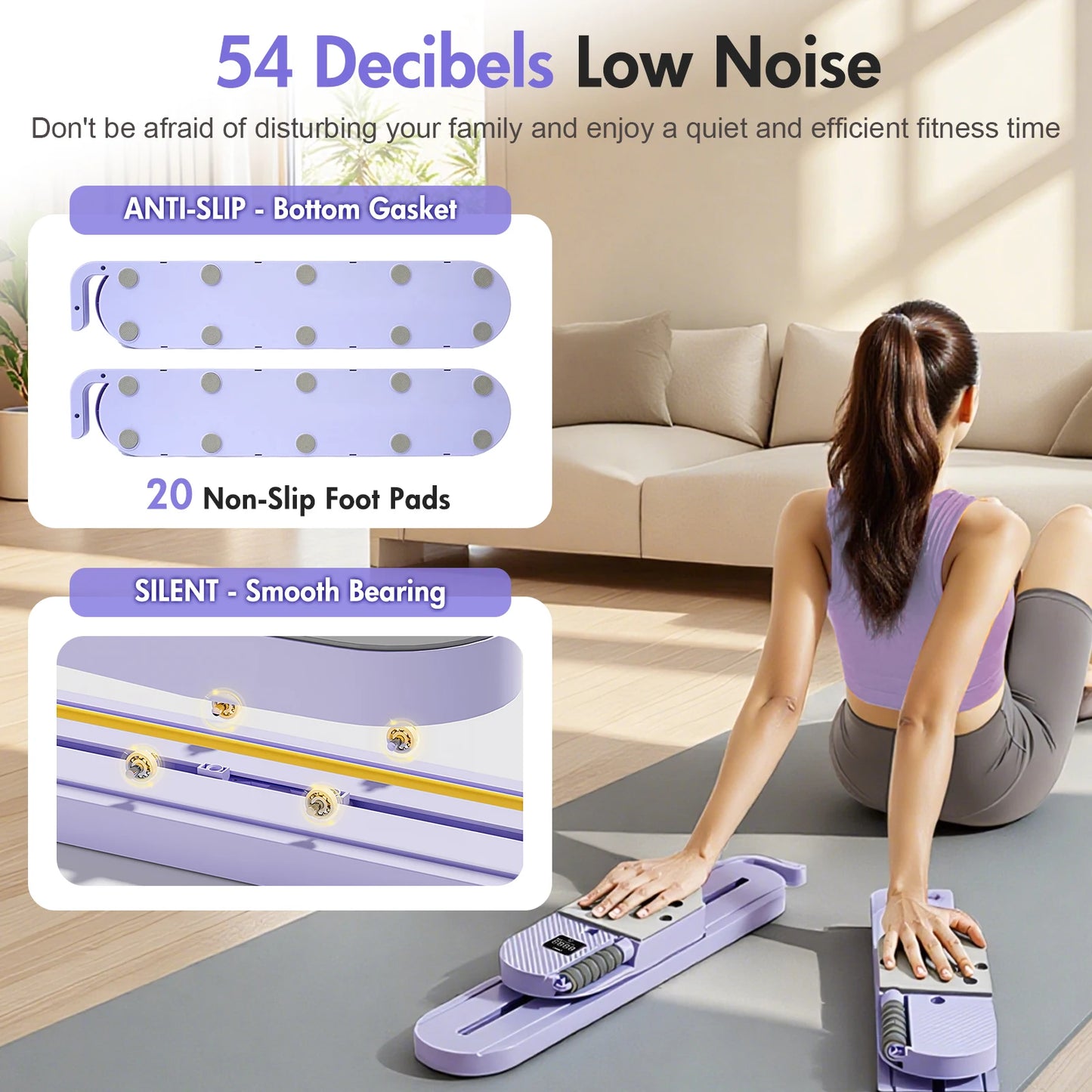 2 In 1 Split Ab Pilates Portable Core Fitness Board