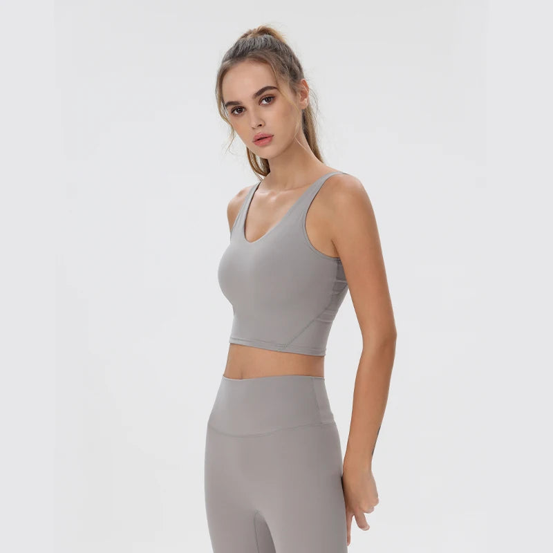 Womens Yoga Vest Activewear Top For Workout And Running