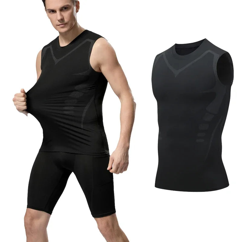Men's Compression Tank Top Gym Shirt Sleeveless Quick Dry