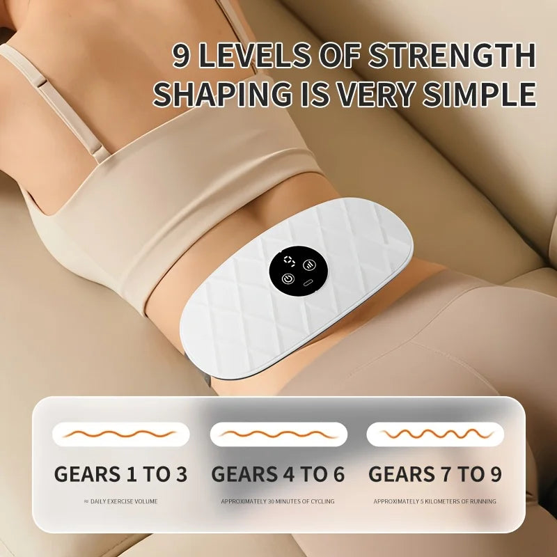 9 Speed USB Rechargeable Abdominal Massager For Fitness Relief