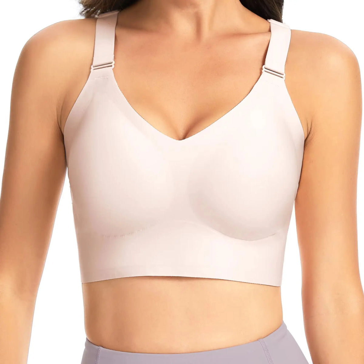 The Gym People Womens Wireless Push Up Racerback Seamless Bralette