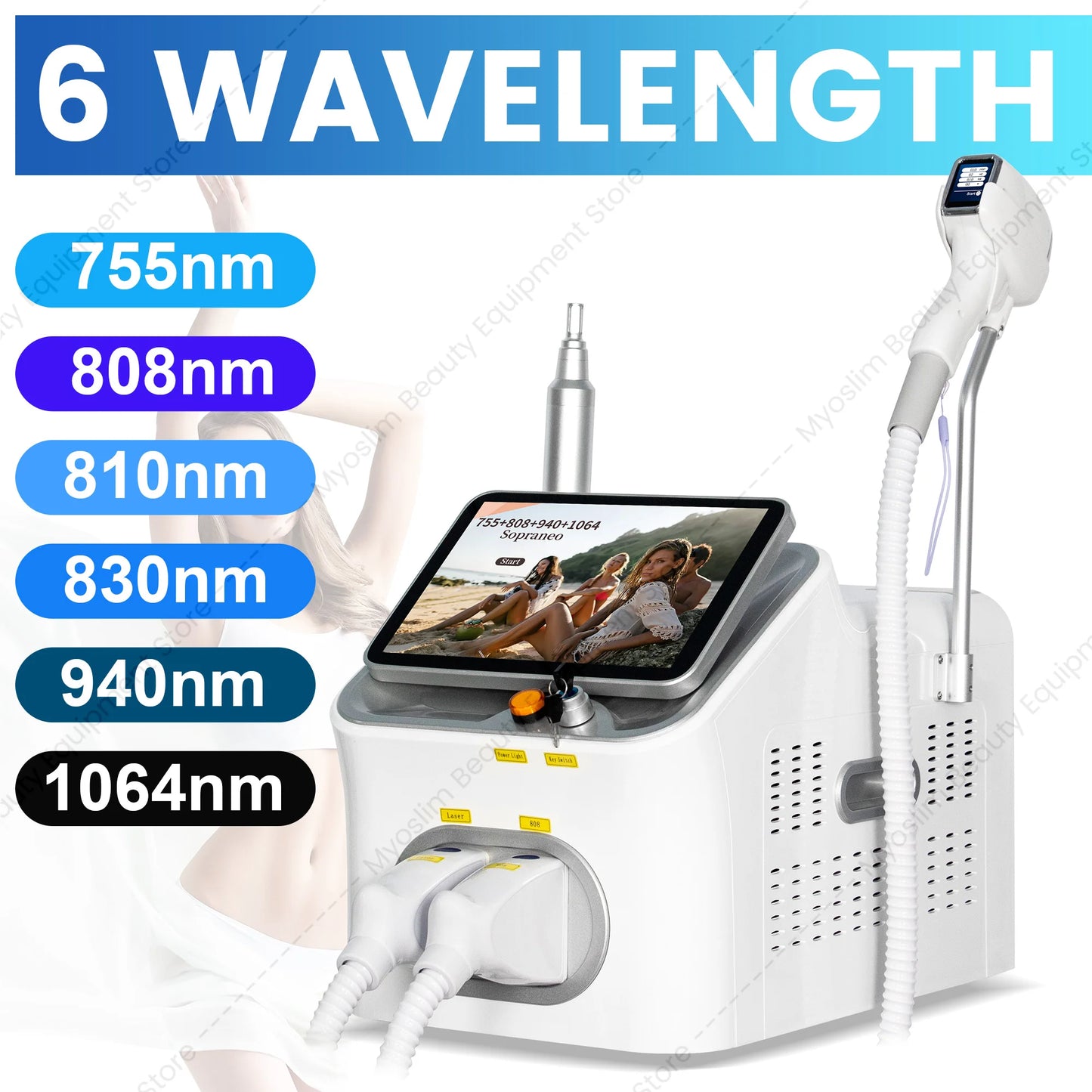 Professional Picosecond Diode Laser Hair And Tattoo Removal Device