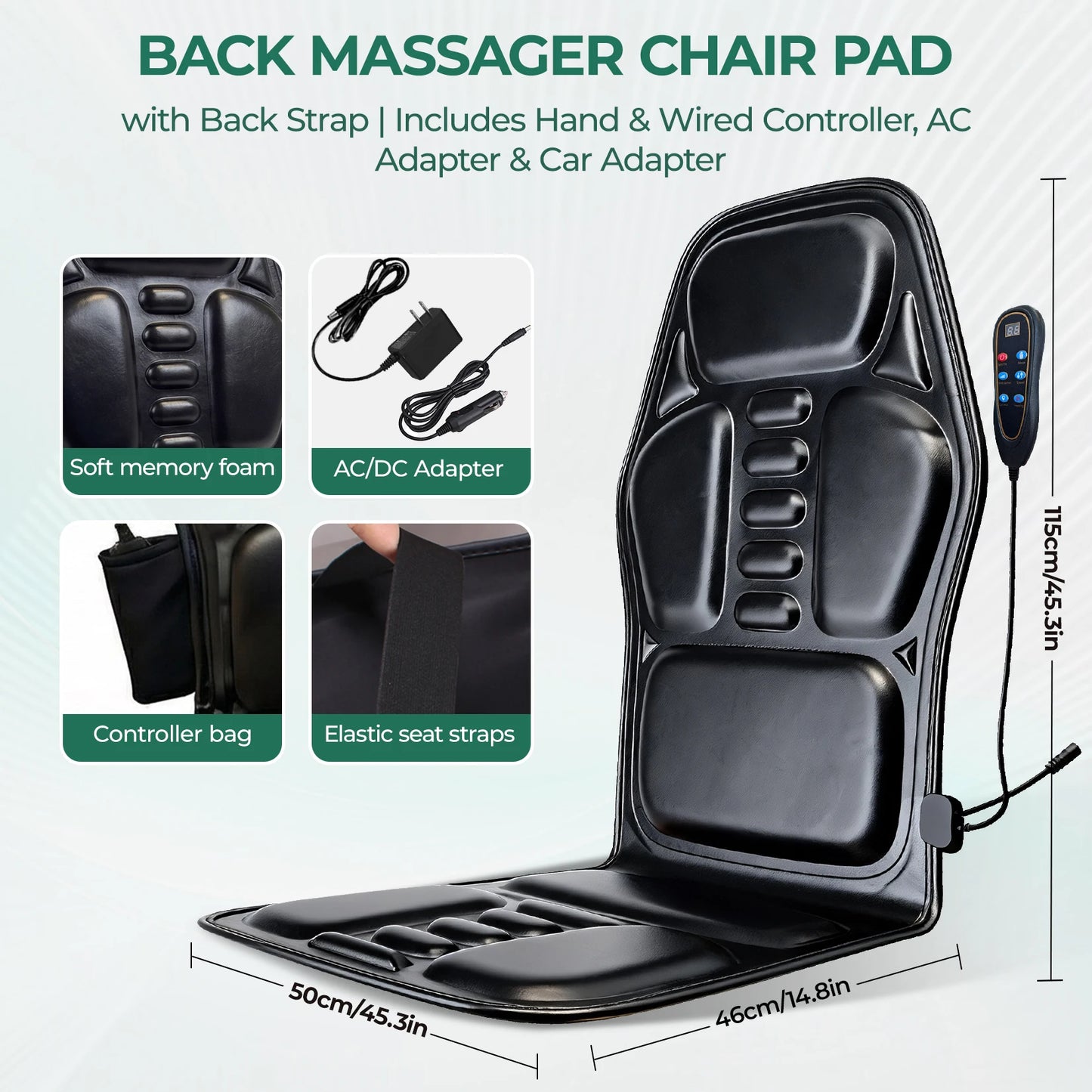 HIMOUTA Massage Seat Cushion With Heating And Seven Modes