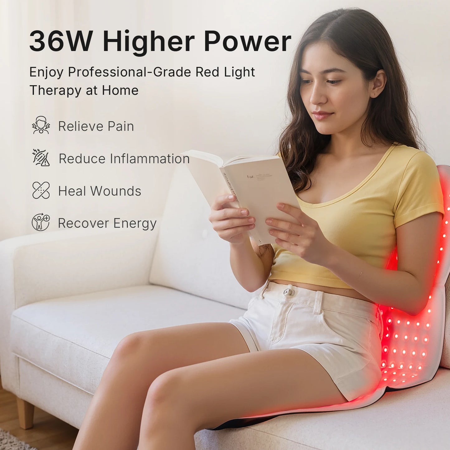 Hello Face Red Light Therapy Pad 660nm 850nm Near Infrared