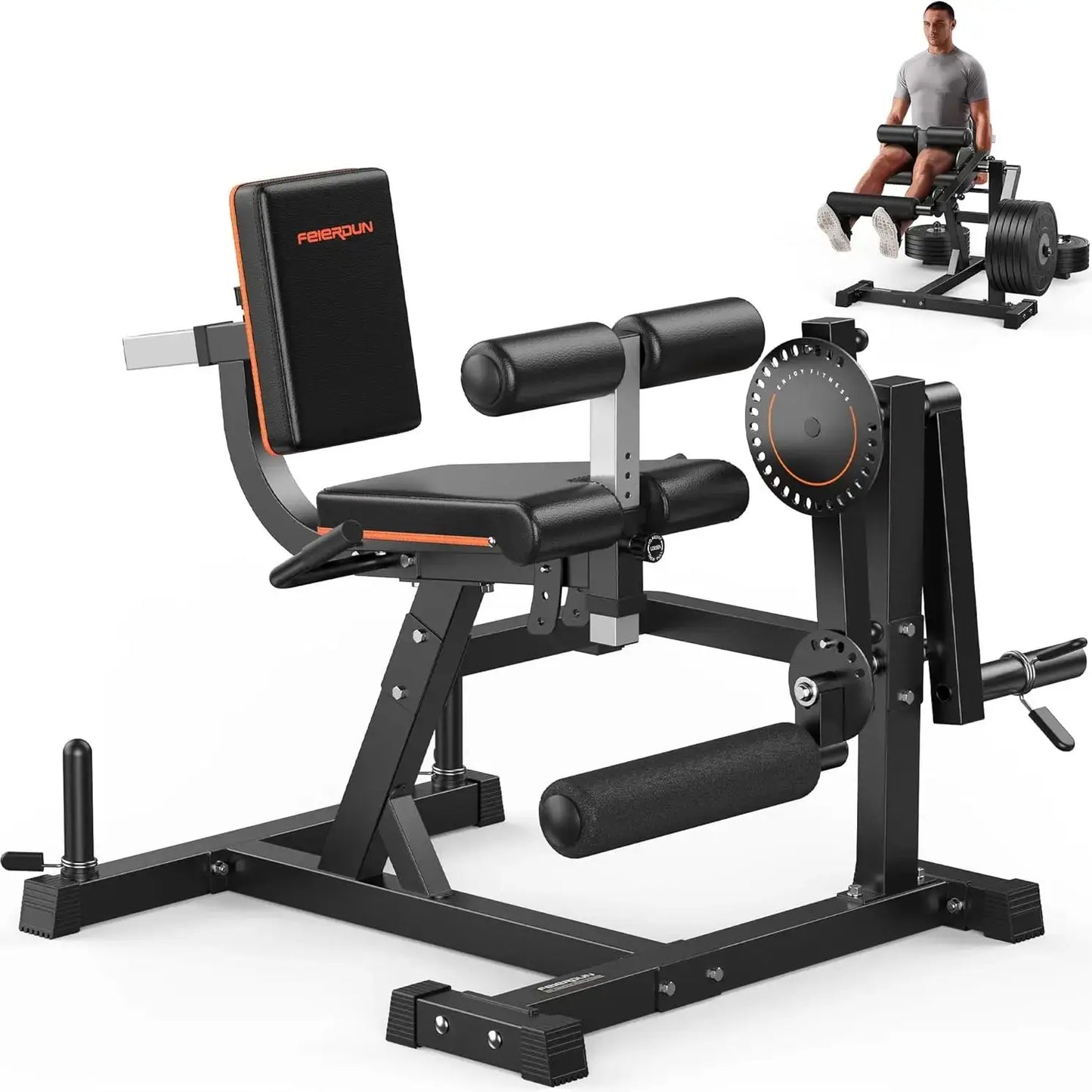 Feierdun Leg Extension Curl Machine For Lower Body Workouts Adjustable