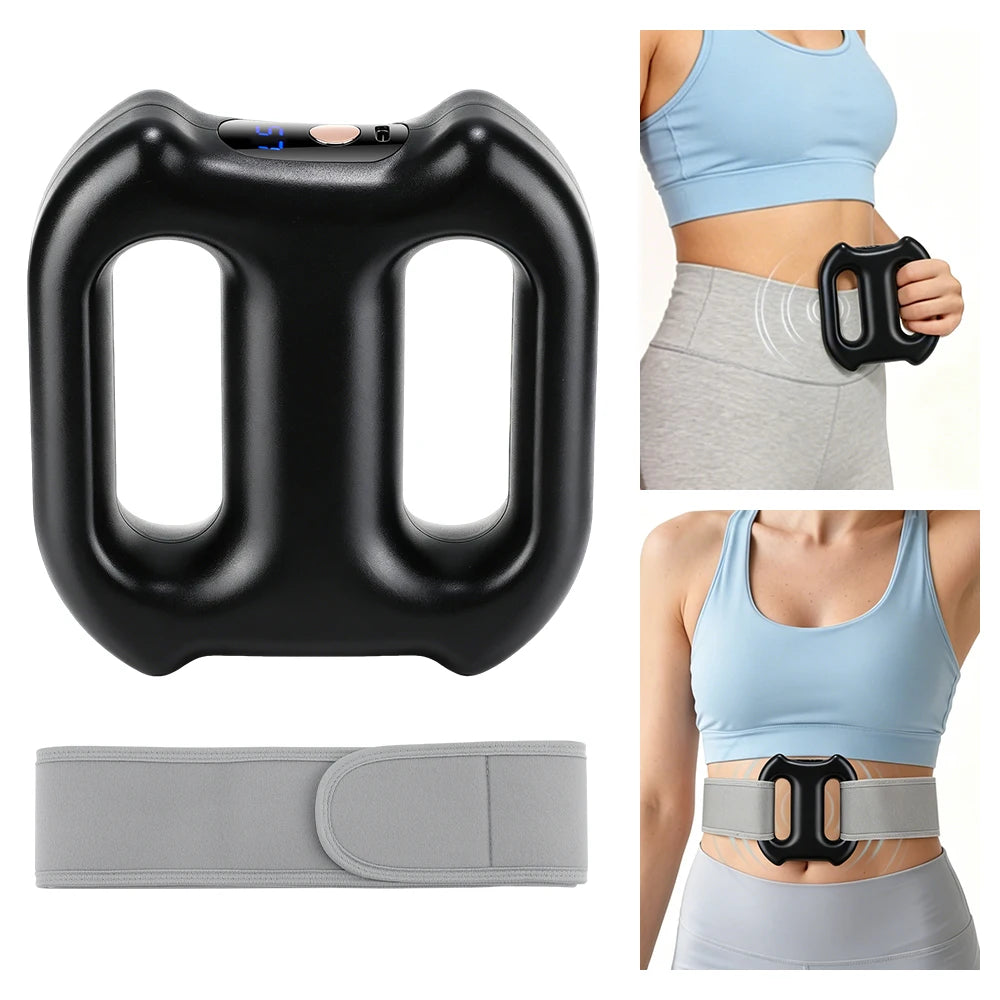 Electric Full-Body Fascia Massager with Belt Dual-Ring Ergonomic Portable Vibration Fat Loss Deep Tissue Body Muscle Relaxation