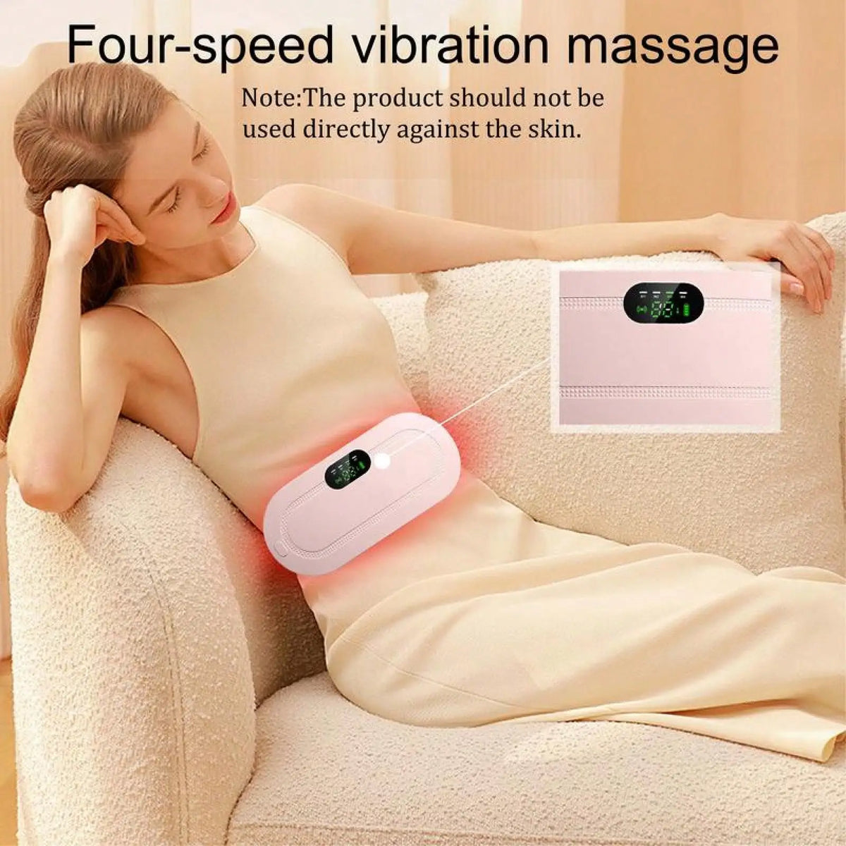 Menstrual Heating Pad Smart UterusWarmer Belt, Relief Waist Cramps VibratingAbdomina Wassager Uterus Warmer WaistMassager, Winter & New Year Gift, StockingFillers, Valentine's Day Gift