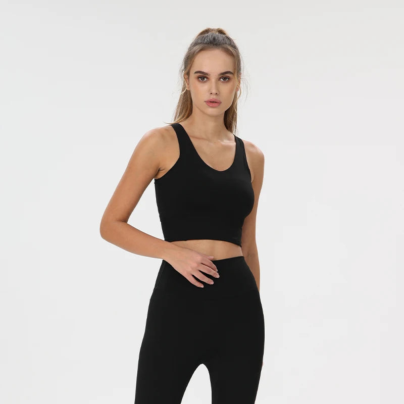 Womens Yoga Vest Activewear Top For Workout And Running