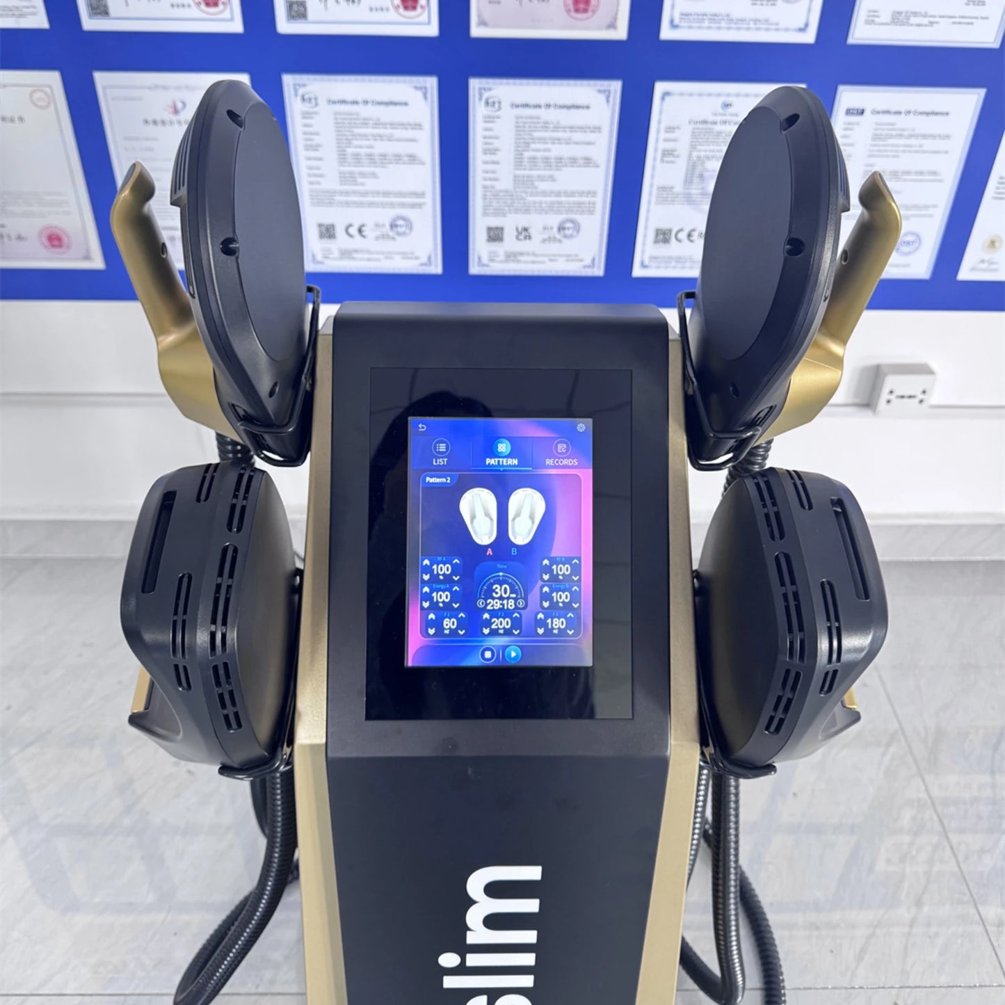 MYOSLIM Vertical EMS Body Sculpt Machine For Noninvasive Contouring