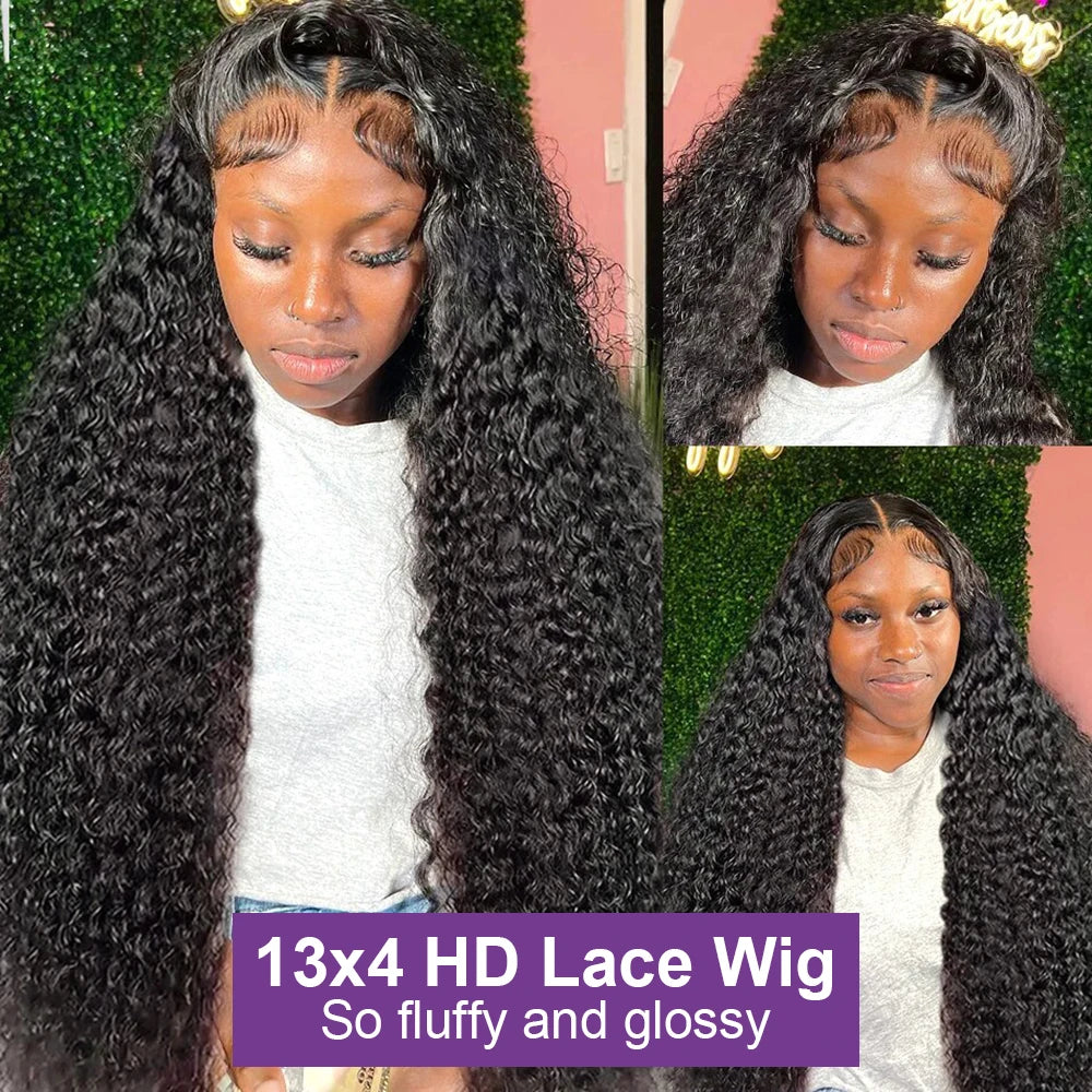 BEKAS Deep Wave Brazilian Frontal Wig 98 Percent Human Hair