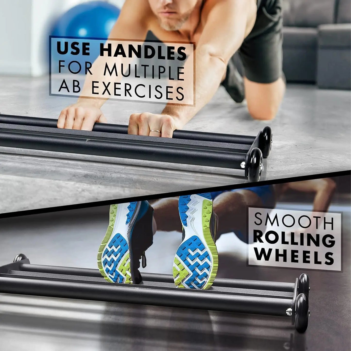 Glute Ham Glider With Urethane Wheels For Home Gym Workouts