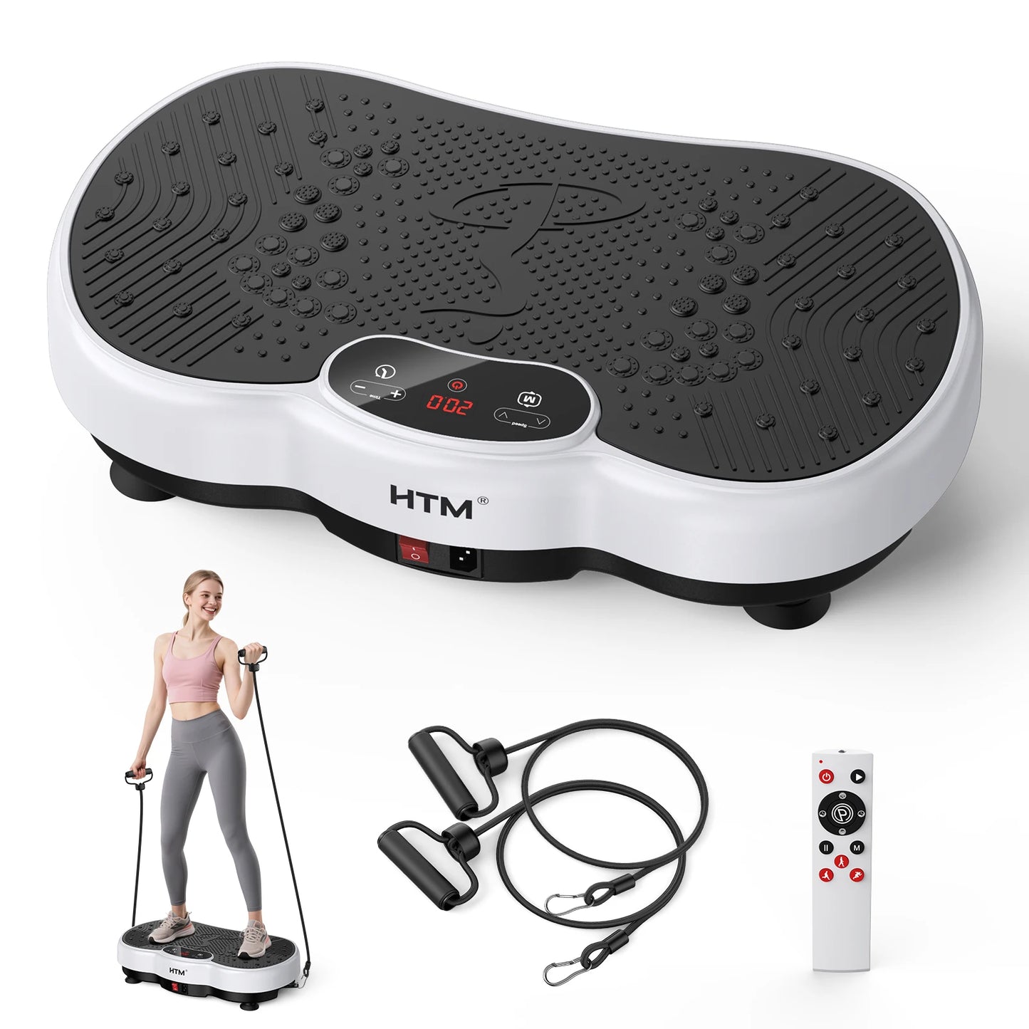 Vibration Exercise Plate Machine Full Body Shaker 120 levels Adjustable Speed Weight Loss Fat Shaking Machines Workout Portable Fitness Equipment