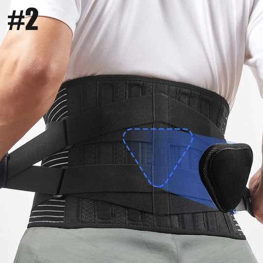 Lumbar Back Brace With 6 Stays Anti Skid Orthopedic Support