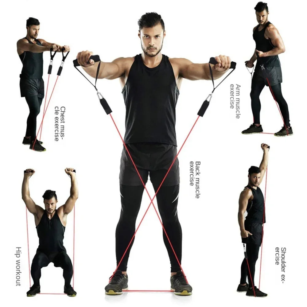 Multifunction Fitness Tension Rope Set for Abdomen and Arm Training