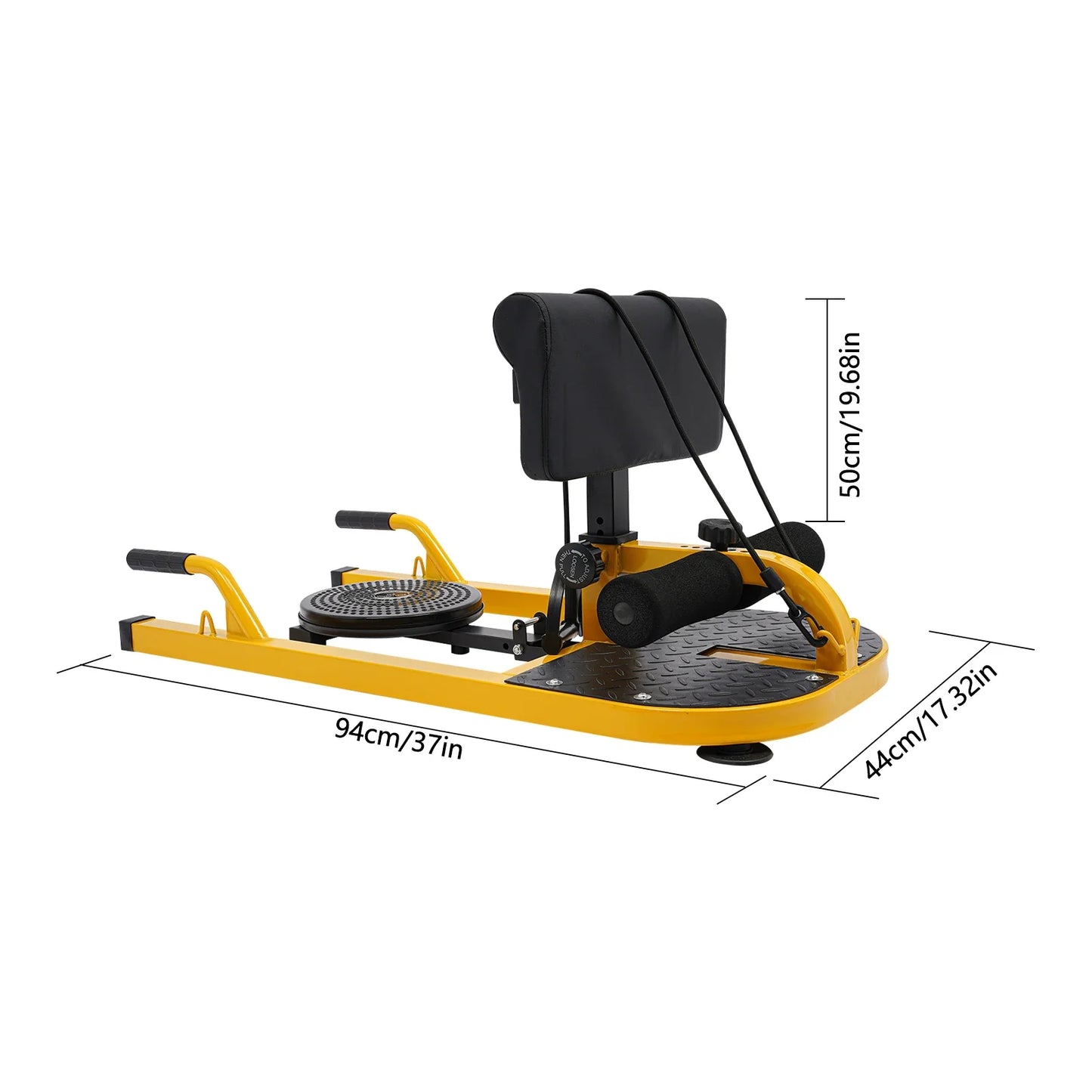 Deep Squat Trainer With Adjustable Backrest And Leg Hook Steel Construction