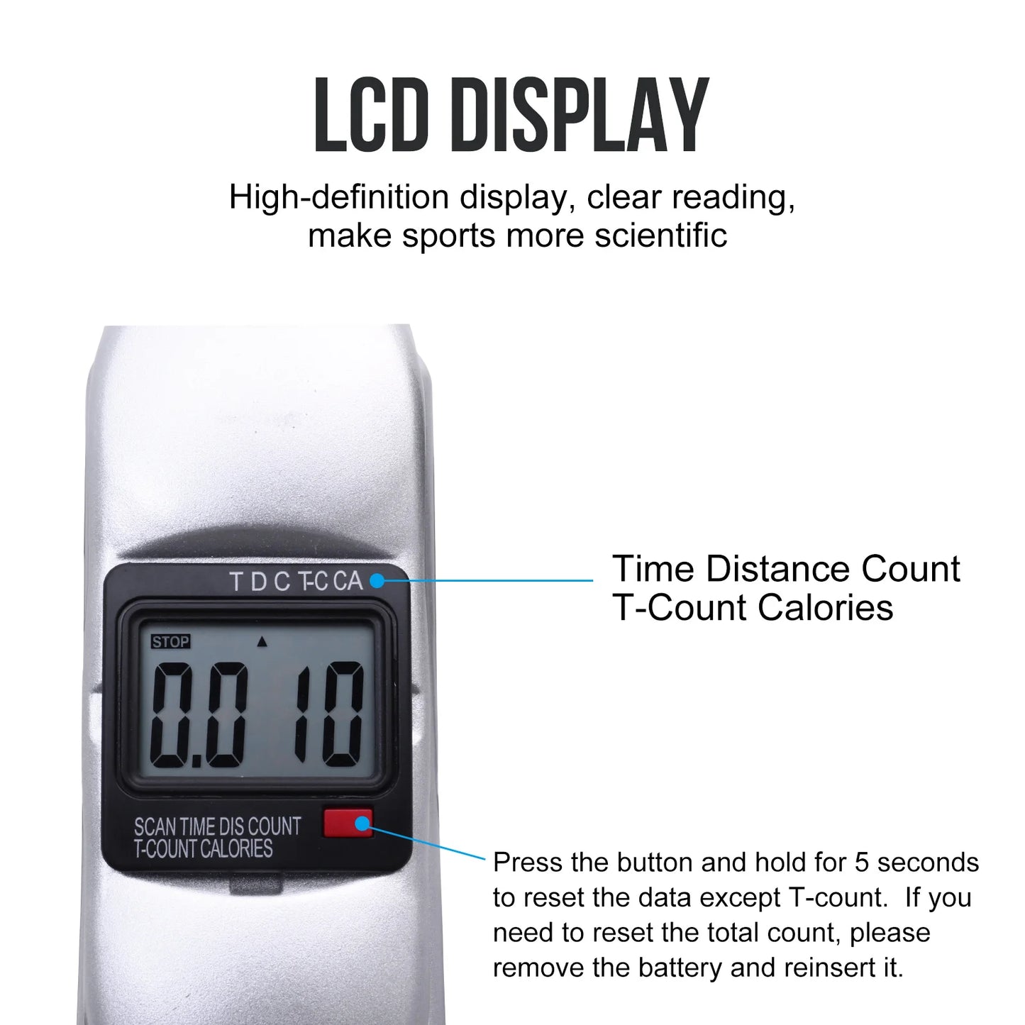 Mini Under Desk Stepper Pedal Exercise Bike With LCD Display