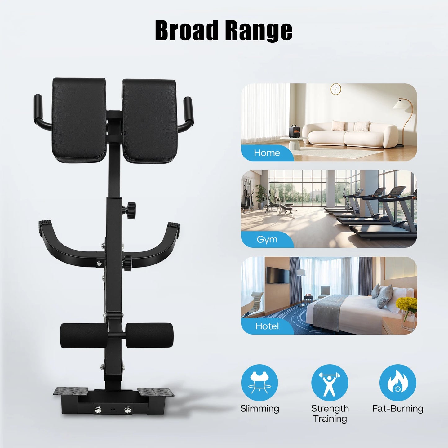 Roman Chair Back Extension Machine With 330Lbs Capacity