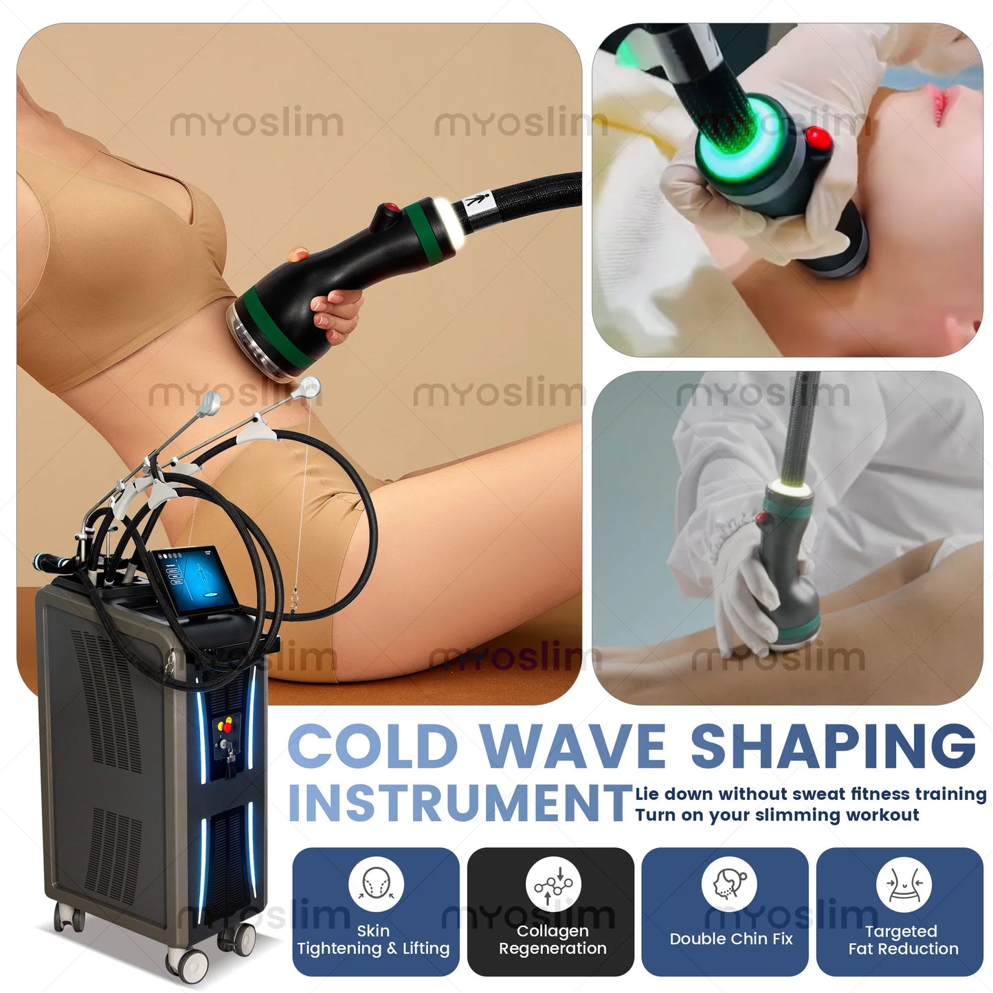 Coolwaves Pro 3 Handles Onda Lift Fat-Reduction Body Contouring Device