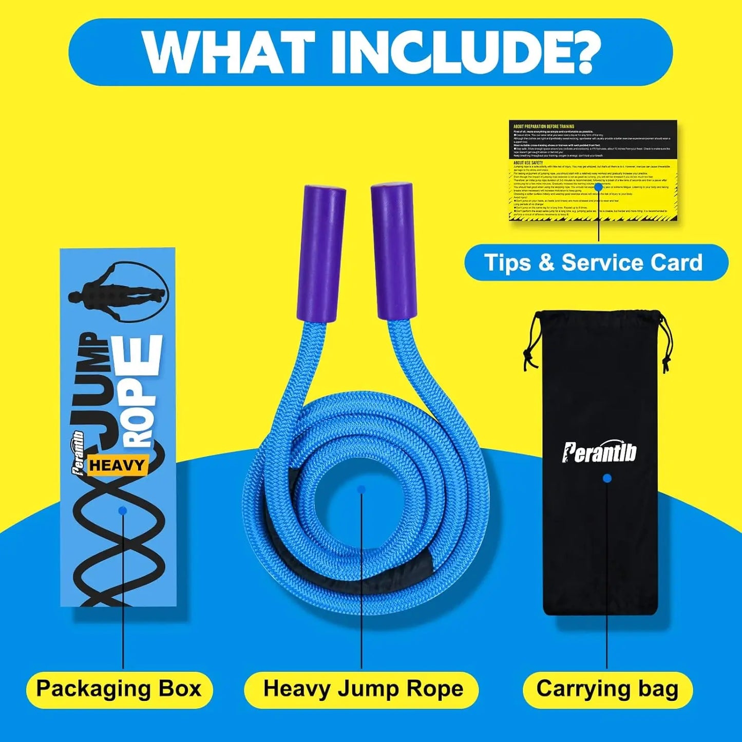 Heavy Jump Rope 2.7Lb Weighted With 360 Swivel For Fitness