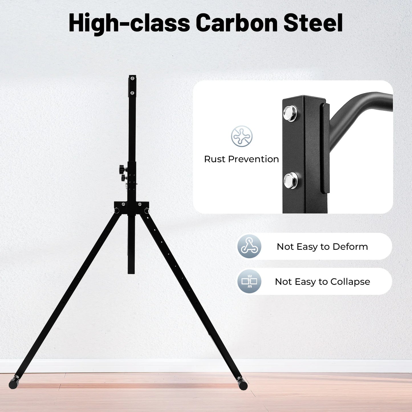Triangular Pull Up Station Adjustable Height Carbon Steel Home Gym