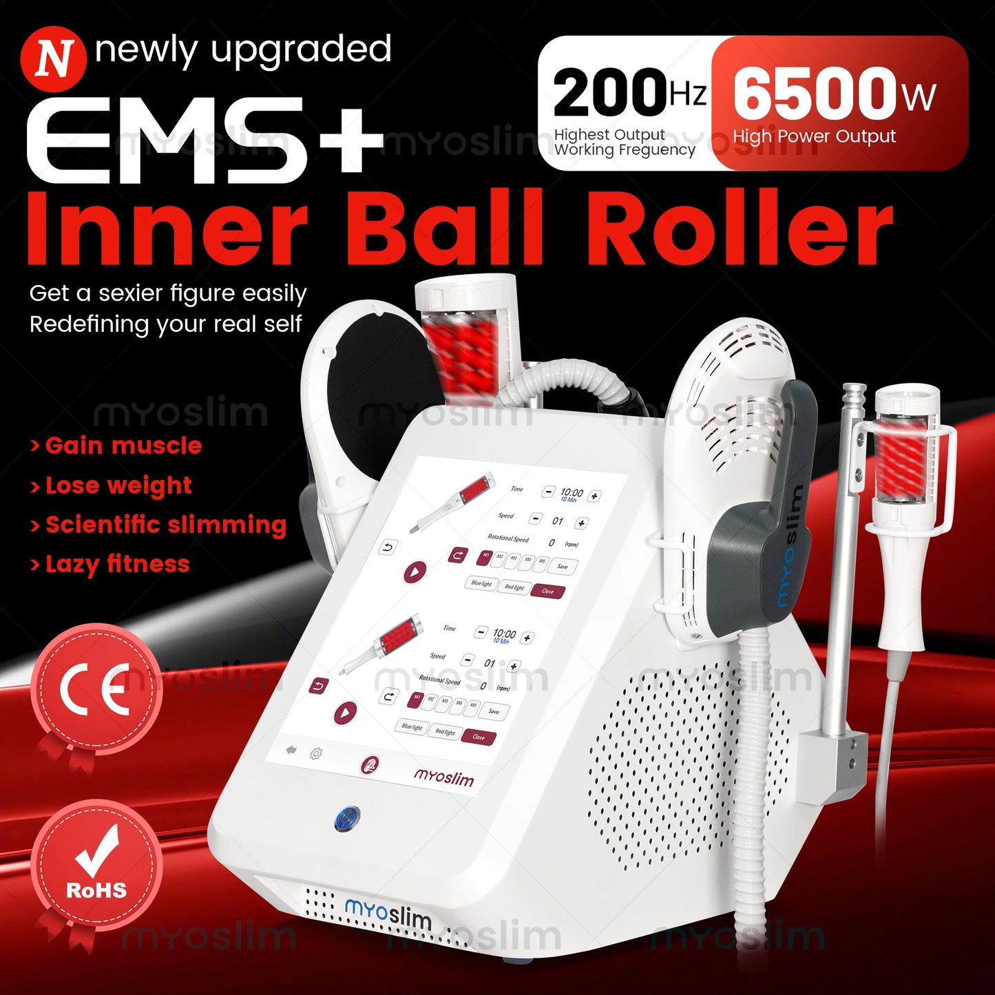MYOSLIM 360 Degree Vacuum Massage Roller For Fat Burning And Body Slimming