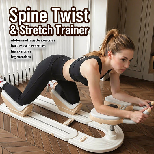 Spine Twist and Stretch Trainer for Low Impact Waist Toning
